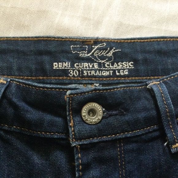 Levi’s for Brooks Brothers Demi Curve Classic Straight Leg Denim Jeans SZ 10M 30 - Picture 10 of 15